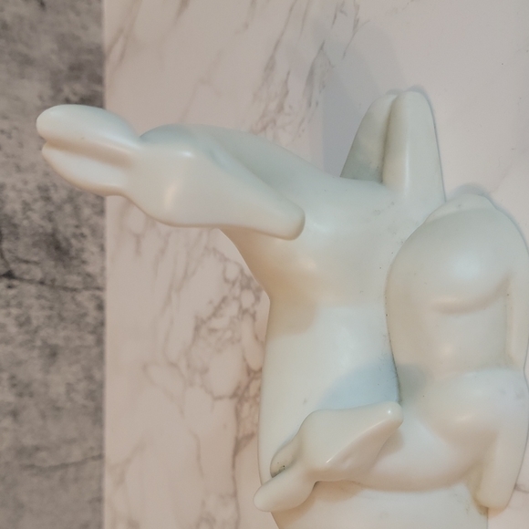 VINTAGE 1984 GALLERY ORIGINALS MAMA DEER & FAWN ART DECO STYLE POTTERY FIGURINE - Picture 3 of 5